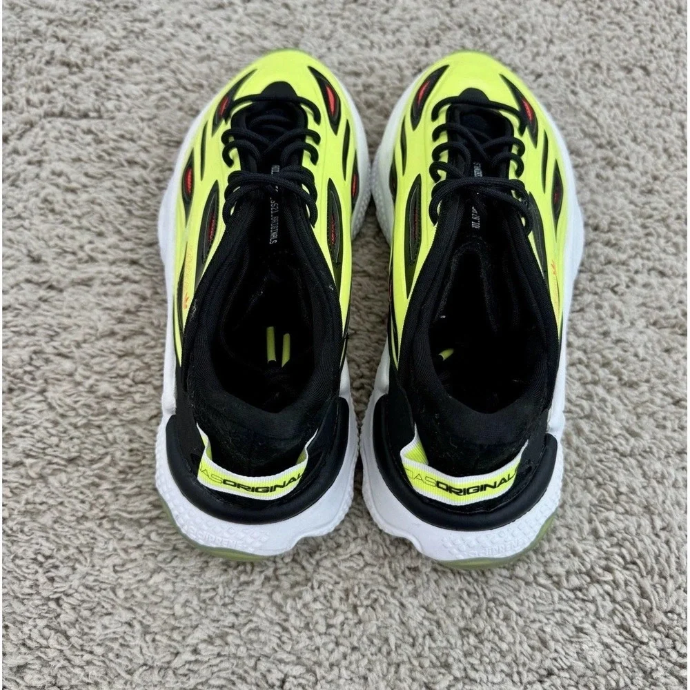 Adidas Shoes Men's 6.5 Ozworld‎ Oznova Neon Yellow Black Red Chunky Sneakers